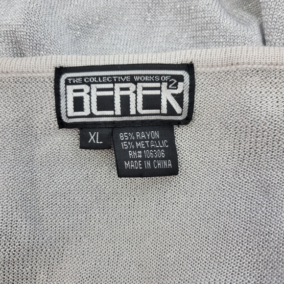 Berek 2 Womens Sweater Size XL Jewel Embellished Snake Print - Picture 2 of 15